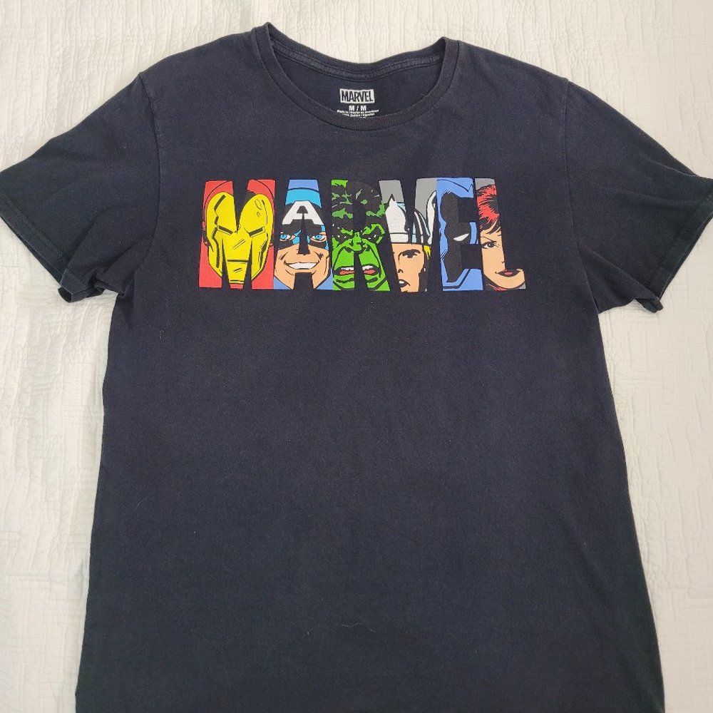 Marvel Logo Shirt Mens Medium